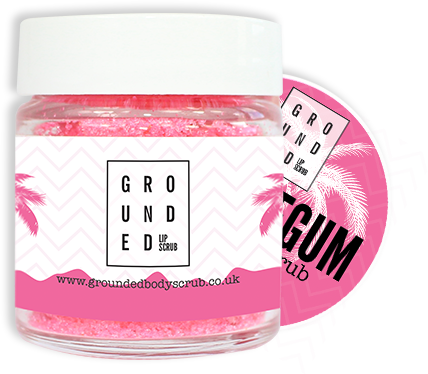 Pink Lip Scrub Container Grounded Body Scrub