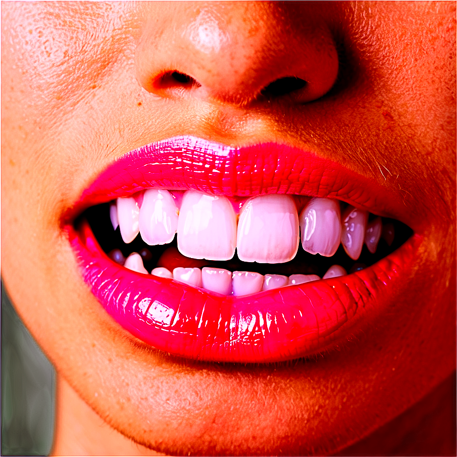 Pink Lips With Teeth Png 26