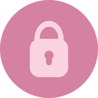 Pink Lock Icon