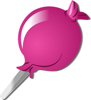 Pink Lollipop Illustration