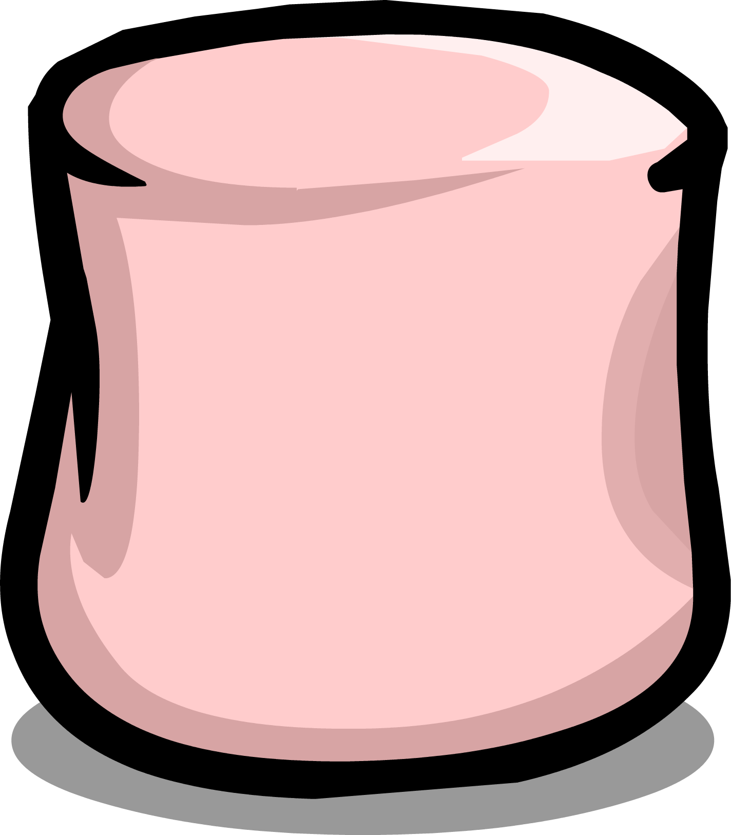 Pink Marshmallow Cartoon
