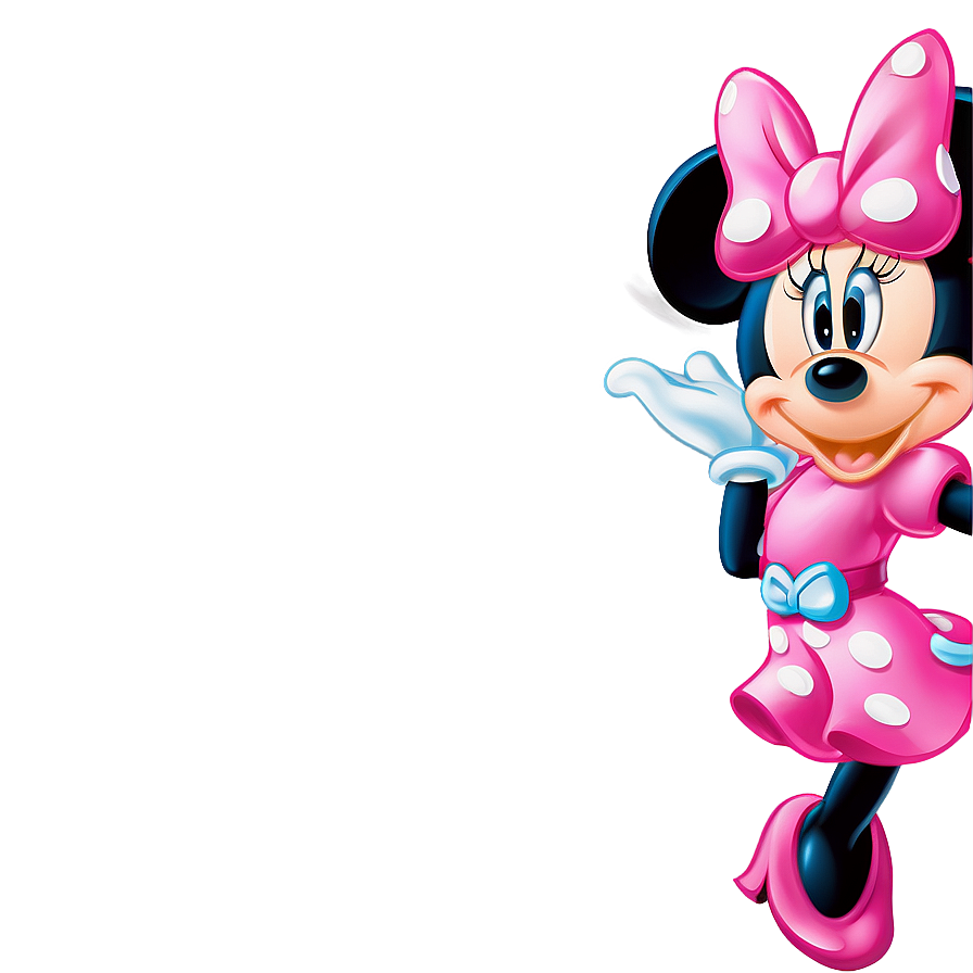 Pink Minnie Mouse Cute Pose Png Xdk