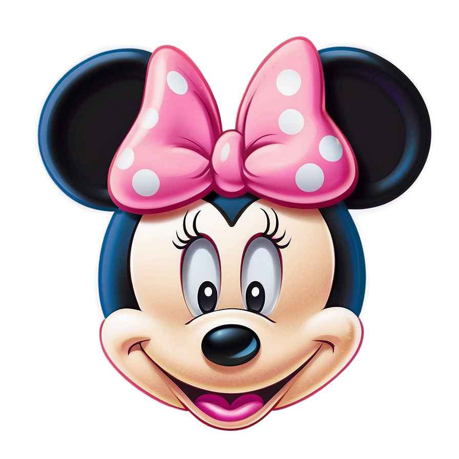 Pink Minnie Mouse Face Png 53