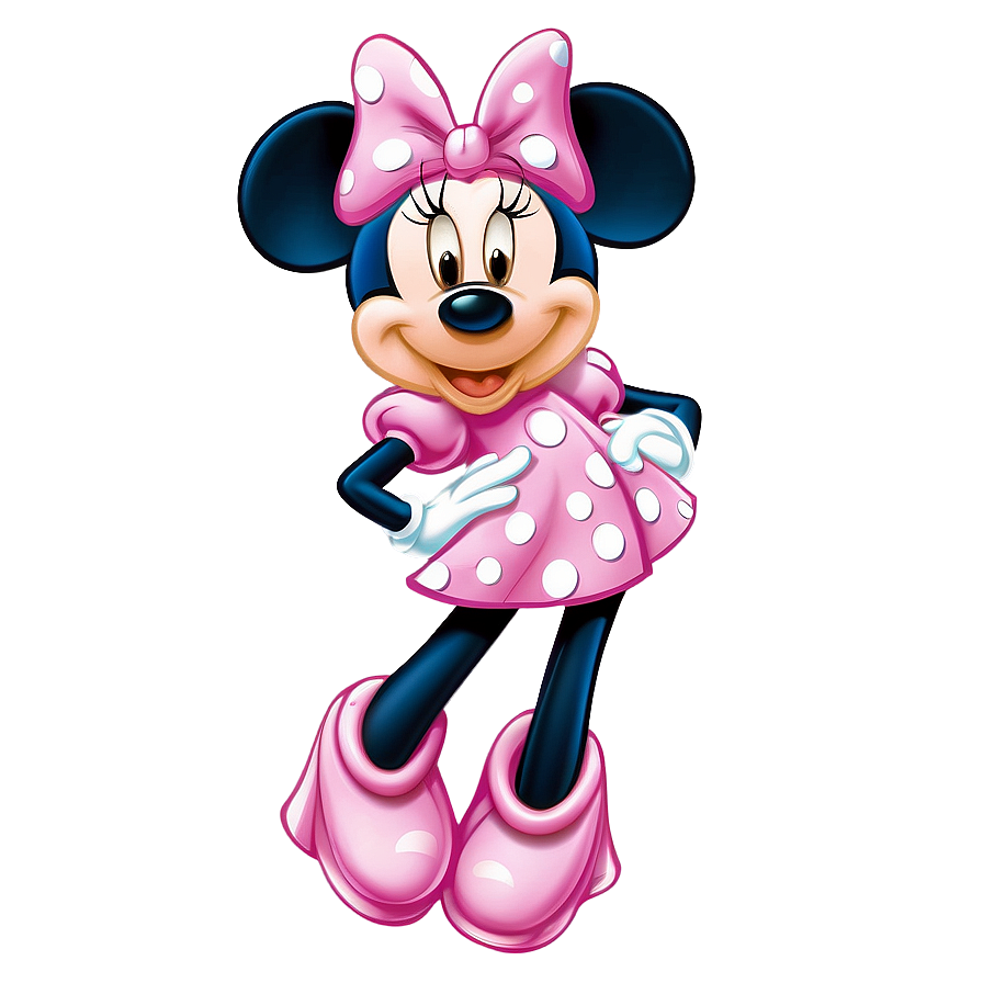 Pink Minnie Mouse Inspired Fashion Png Jqi