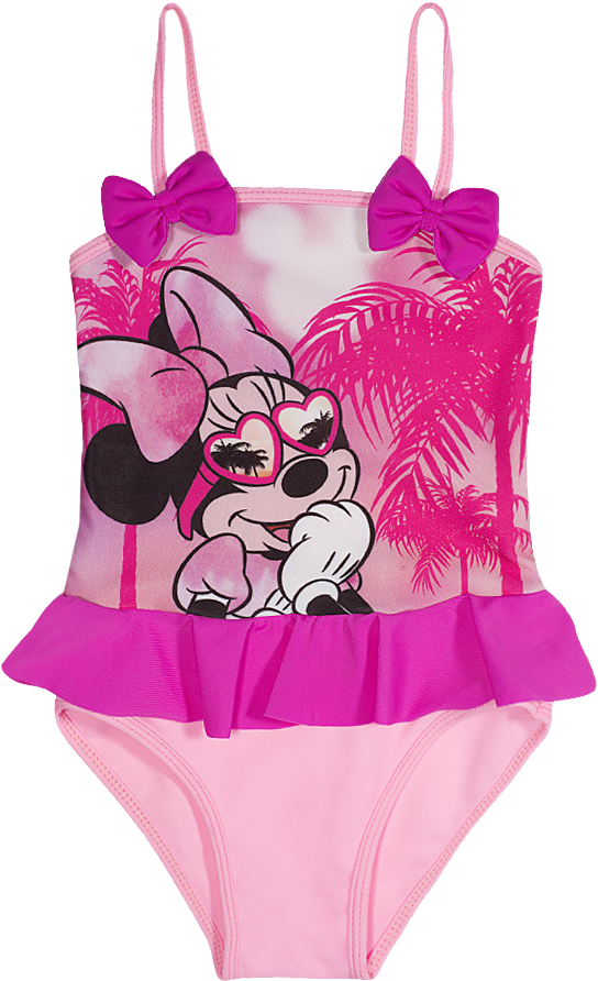 Pink Minnie Mouse Swimsuit