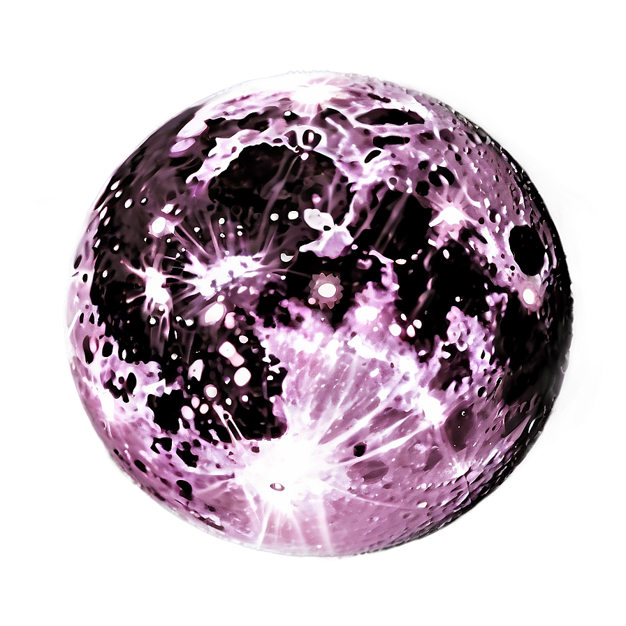 Pink Moon In Sci-fi Setting Png Mdw