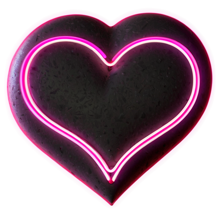 Pink Neon Heart Png Jaw3