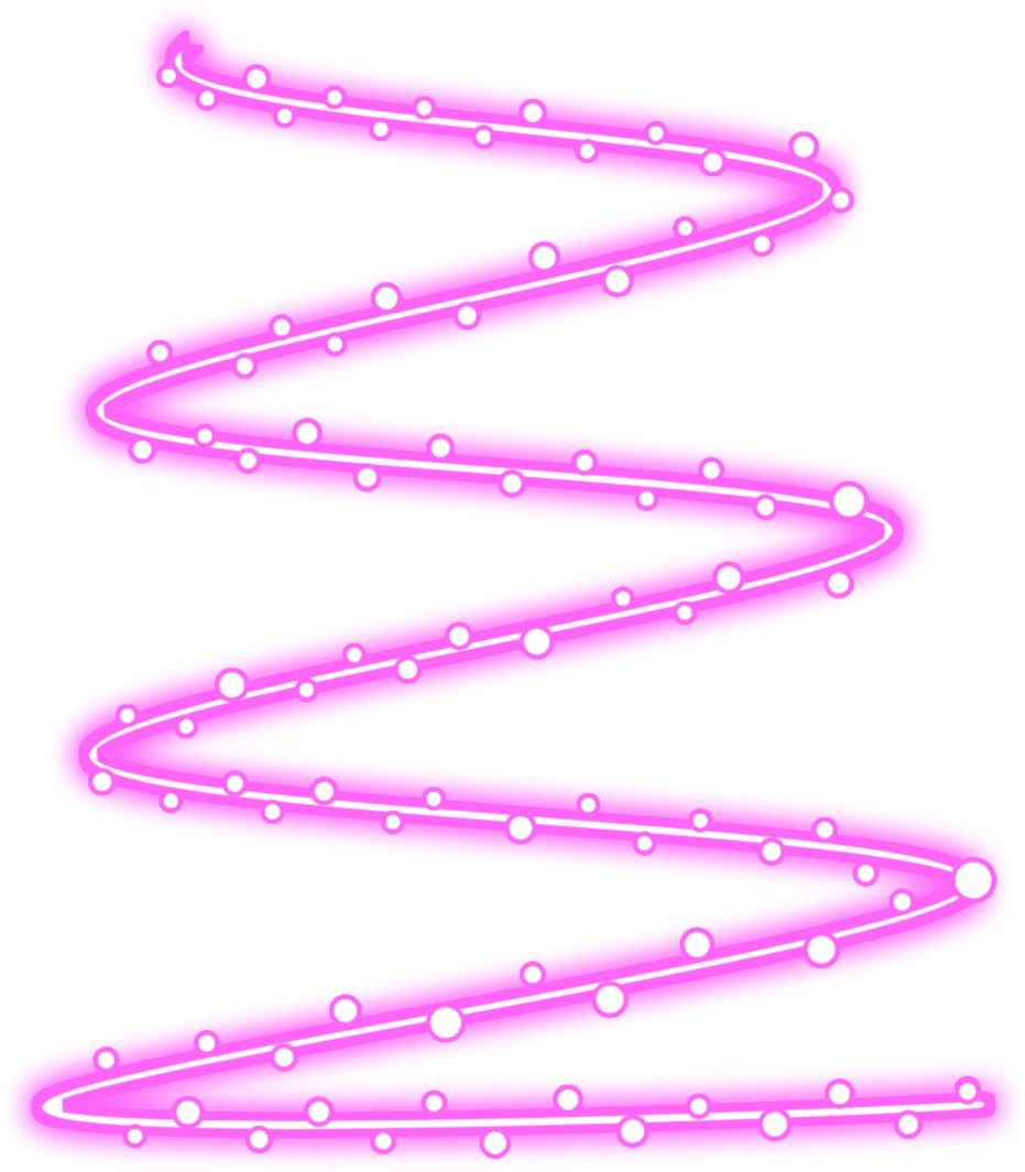 Pink Neon Spiral Line