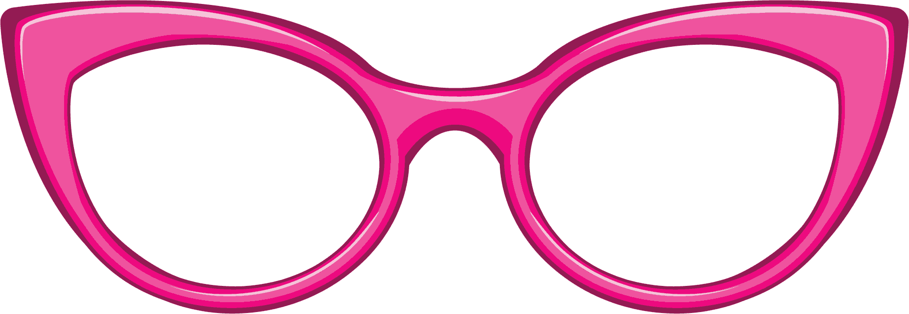 Pink Oversized Geek Glasses