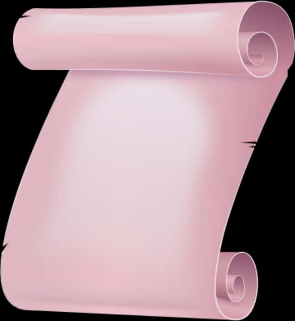 Pink Paper Scroll Graphic