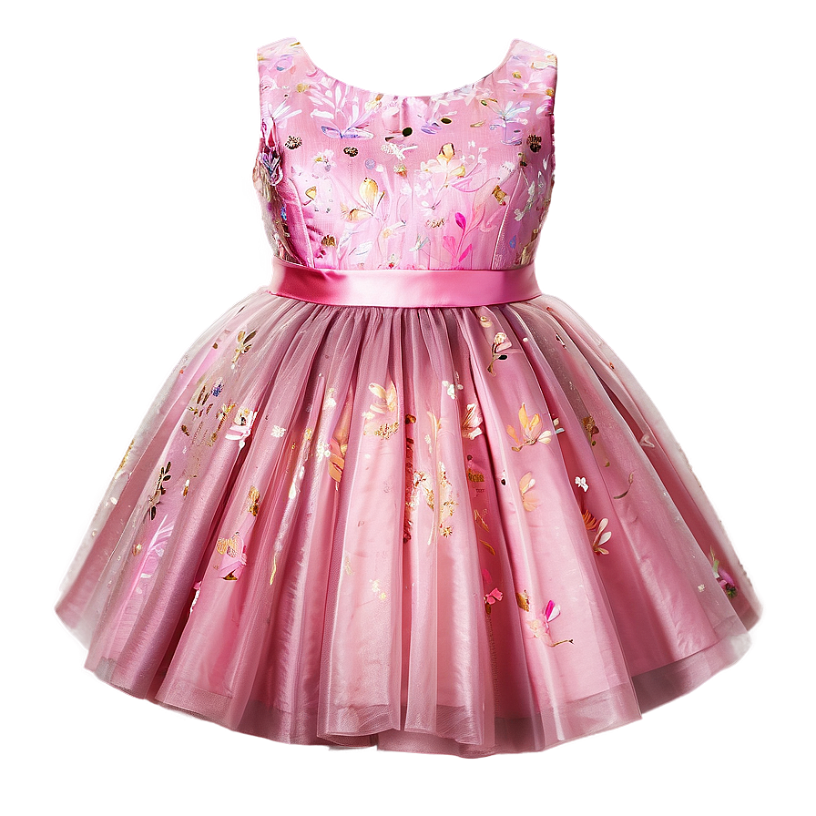 Pink Party Dress Png 3