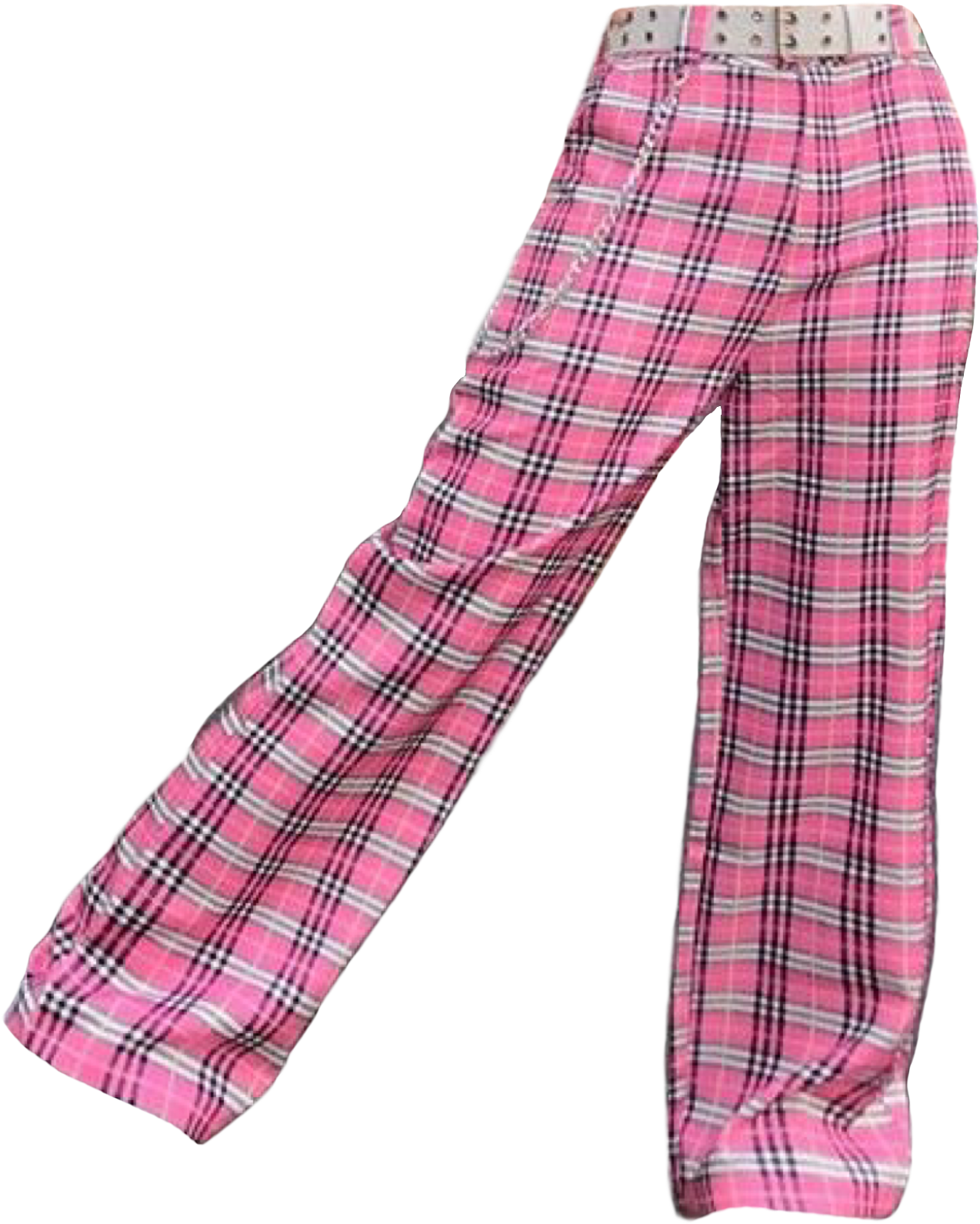 Pink Plaid Pants