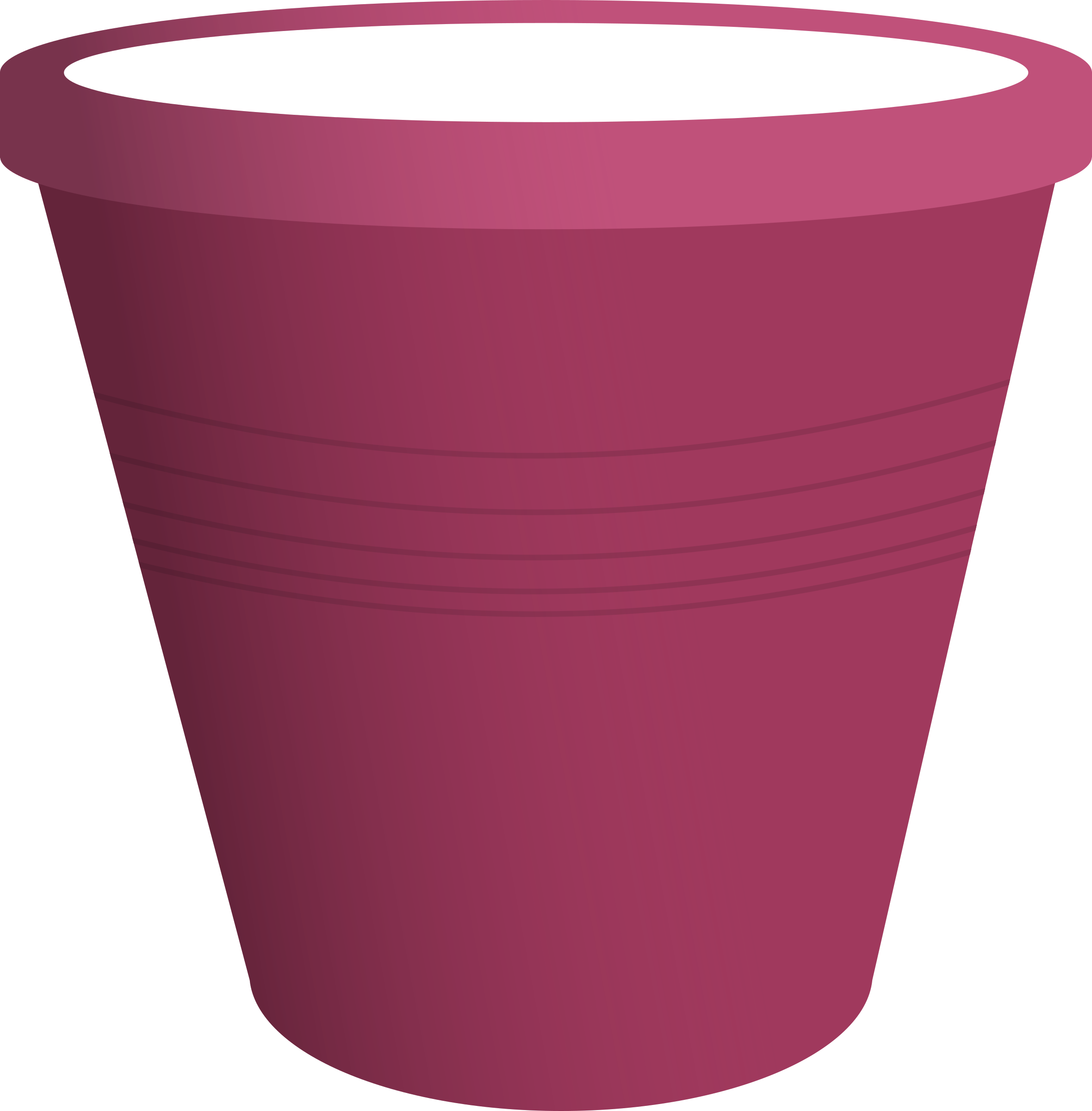 Pink Plastic Bucket3 D Render
