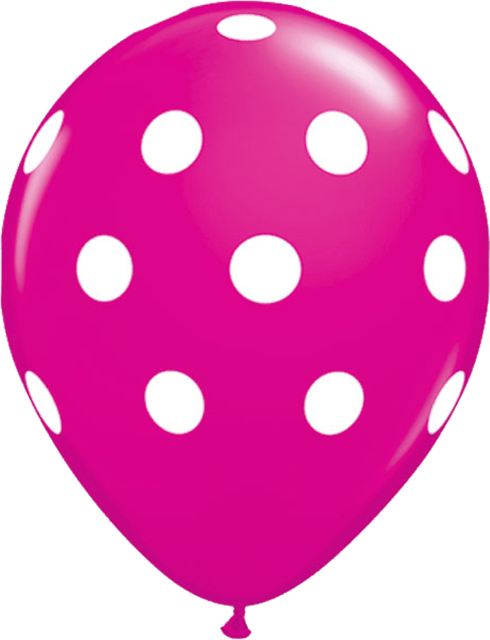 Pink Polka Dot Balloon