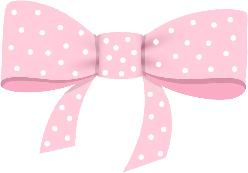 Pink Polka Dot Bow