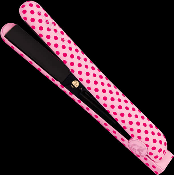 Pink Polka Dot Flat Iron