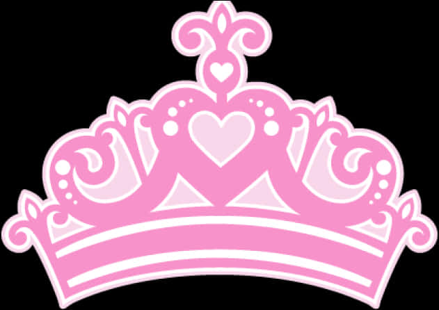 Pink Princess Crown Graphic