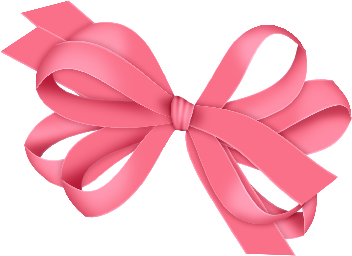 Pink Ribbon Bow Graphic