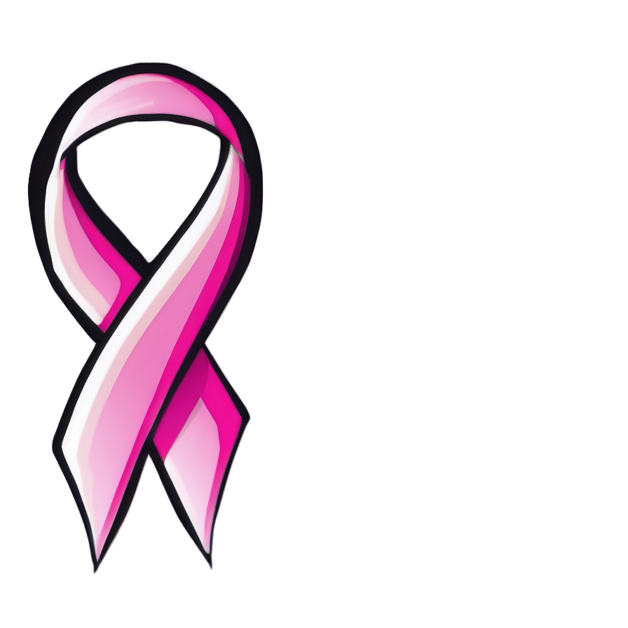 Pink Ribbon With Ribbon Png Trm