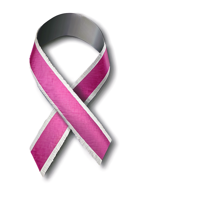 Pink Ribbon With Text Png Hpp