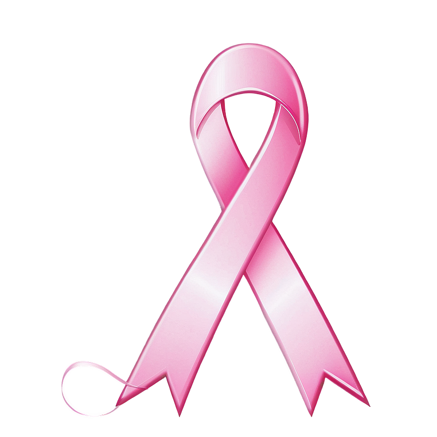 Pink Ribbon With Text Png Hps