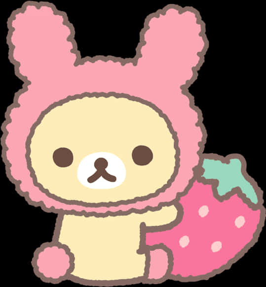 Pink Rilakkuma Cartoon Character