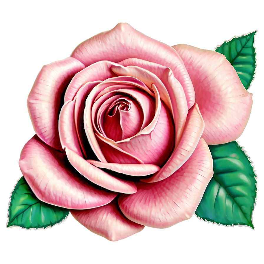 Pink Rose Sketch Png 05242024