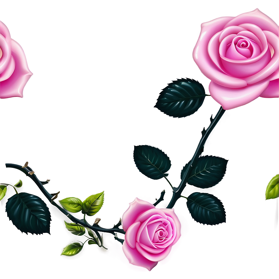 Pink Rose Theme Png 05242024