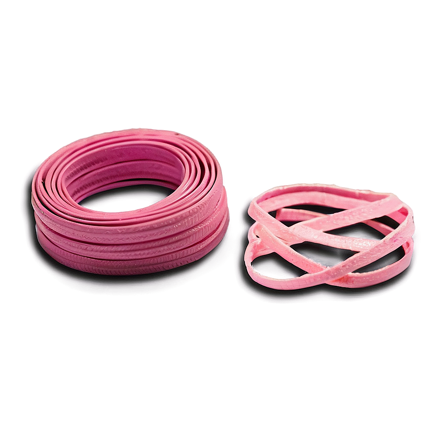 Pink Rubber Bands Png Nwm75