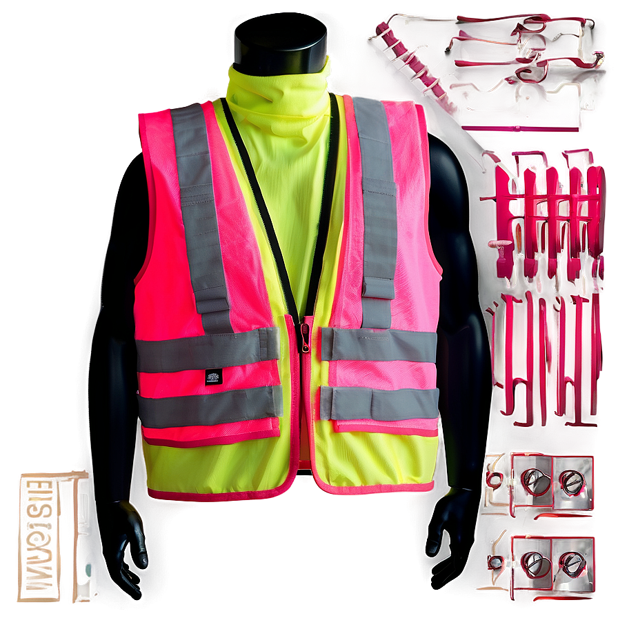 Pink Safety Vest Png 06282024