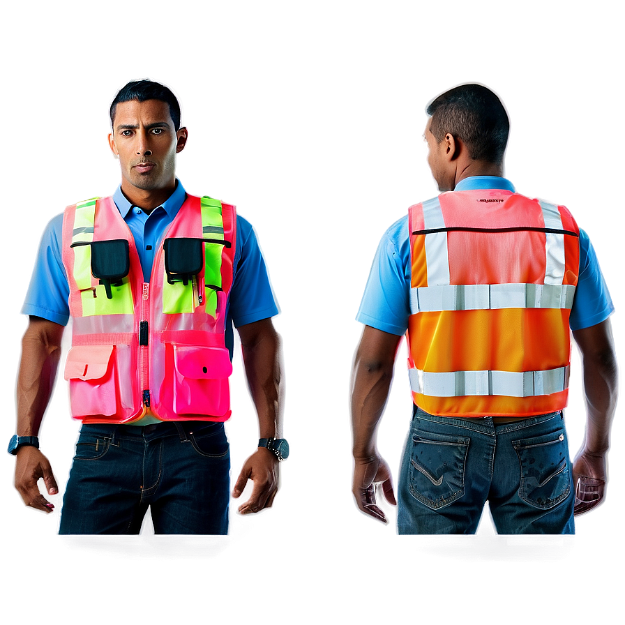 Pink Safety Vest Png 80