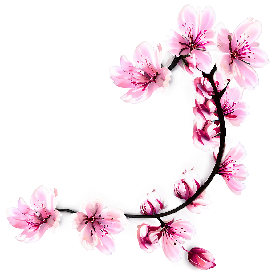 Pink Sakura Flowers Png Ddy