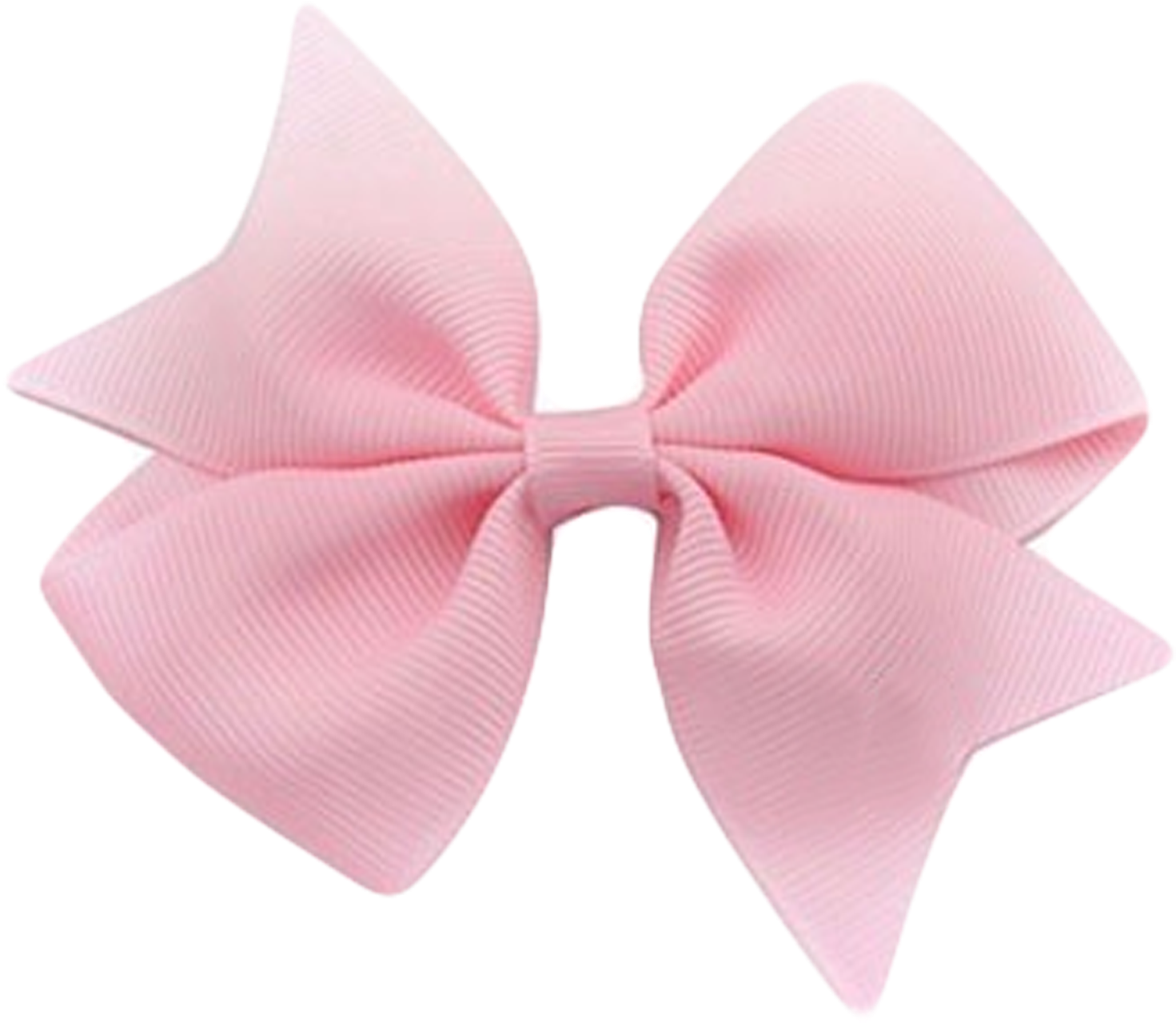 Pink Satin Hair Bow Accessory