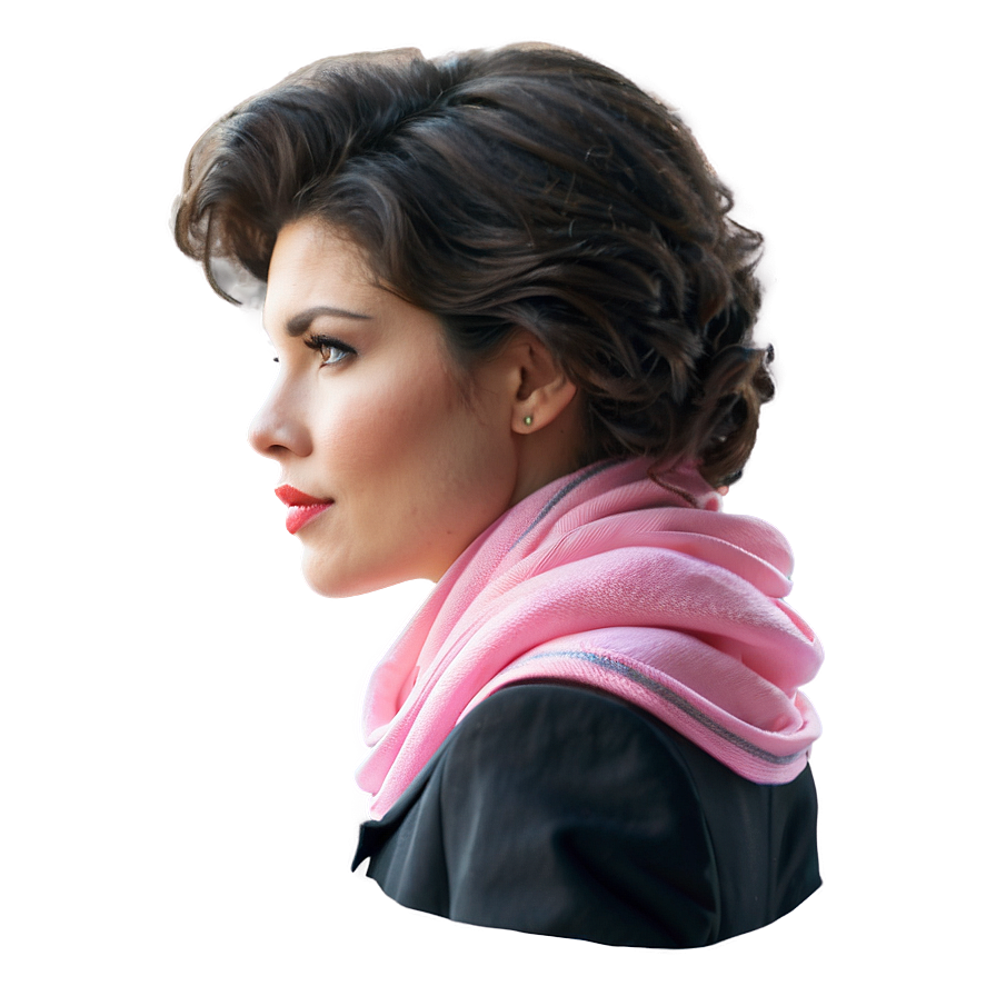Pink Scarf Png 29