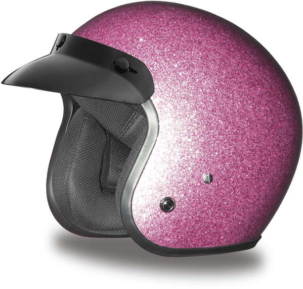 Pink Sparkle Motorcycle Helmet