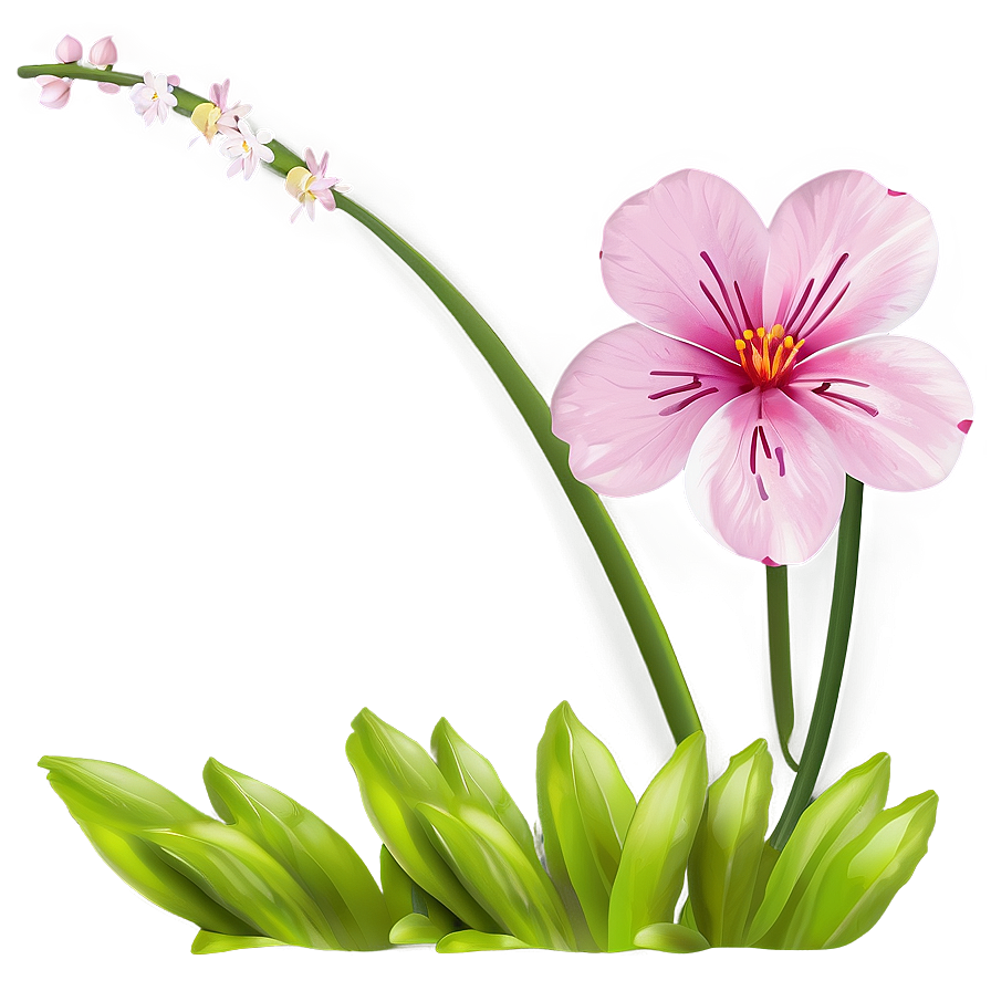 Pink Spring Flower Png Cmr61