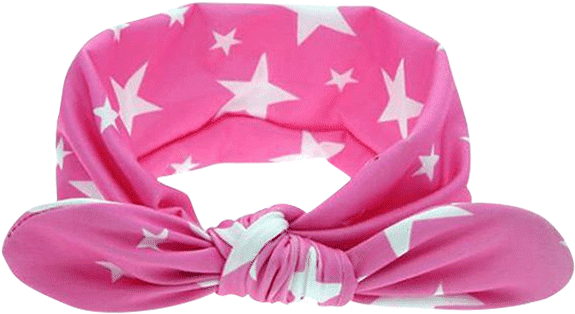 Pink Star Newborn Headband