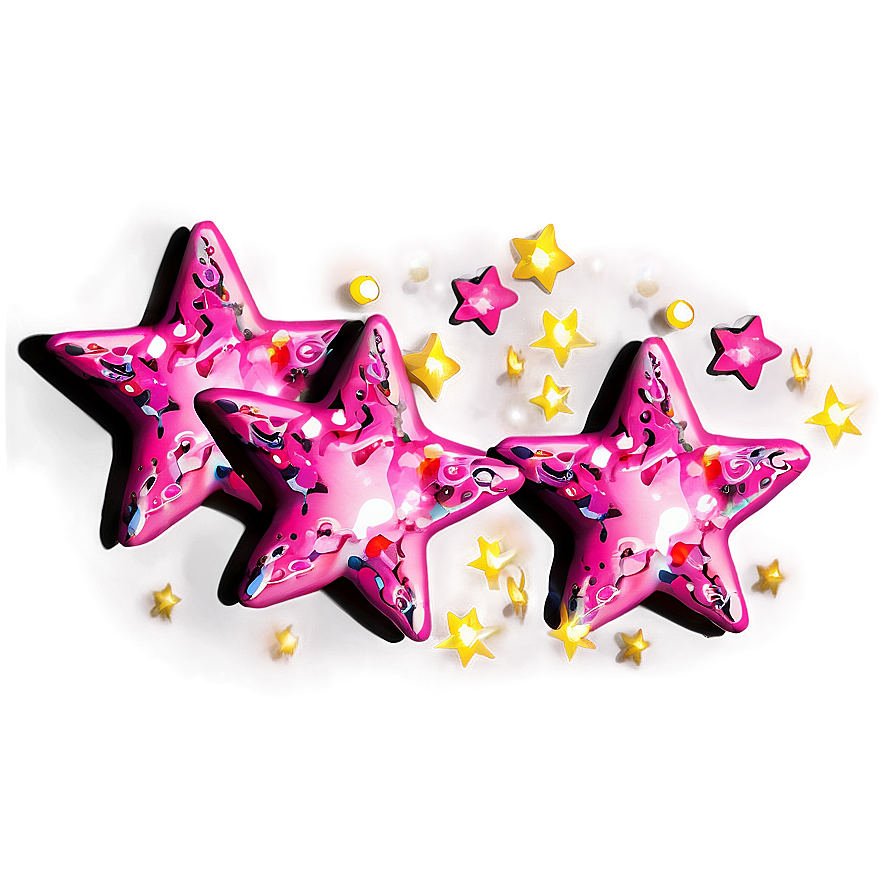 Pink Stars Png Wno13