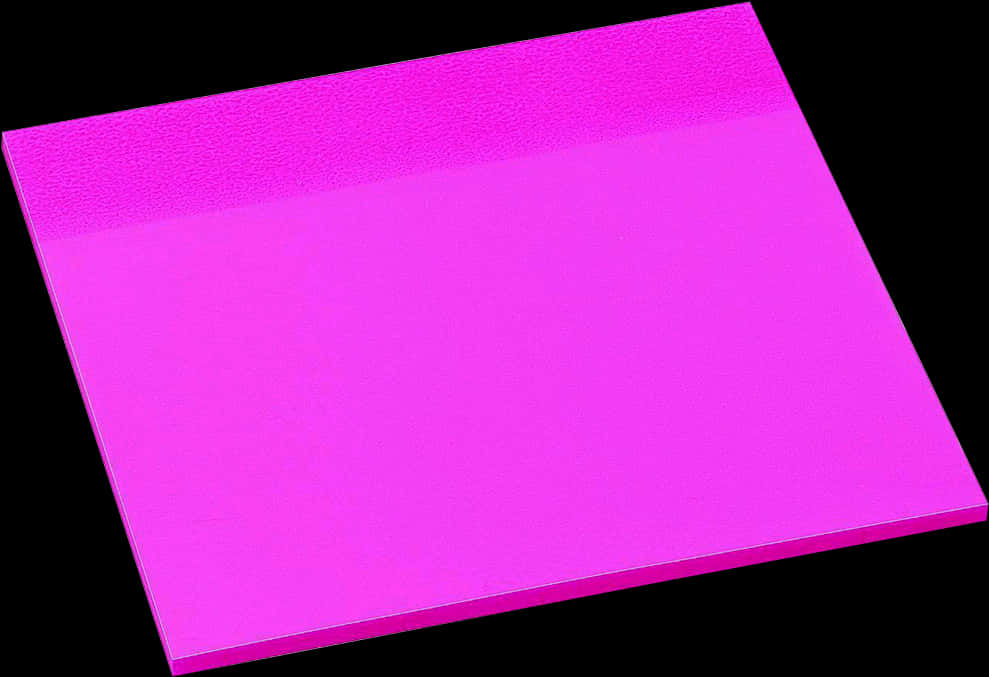 Pink Sticky Note Isolated