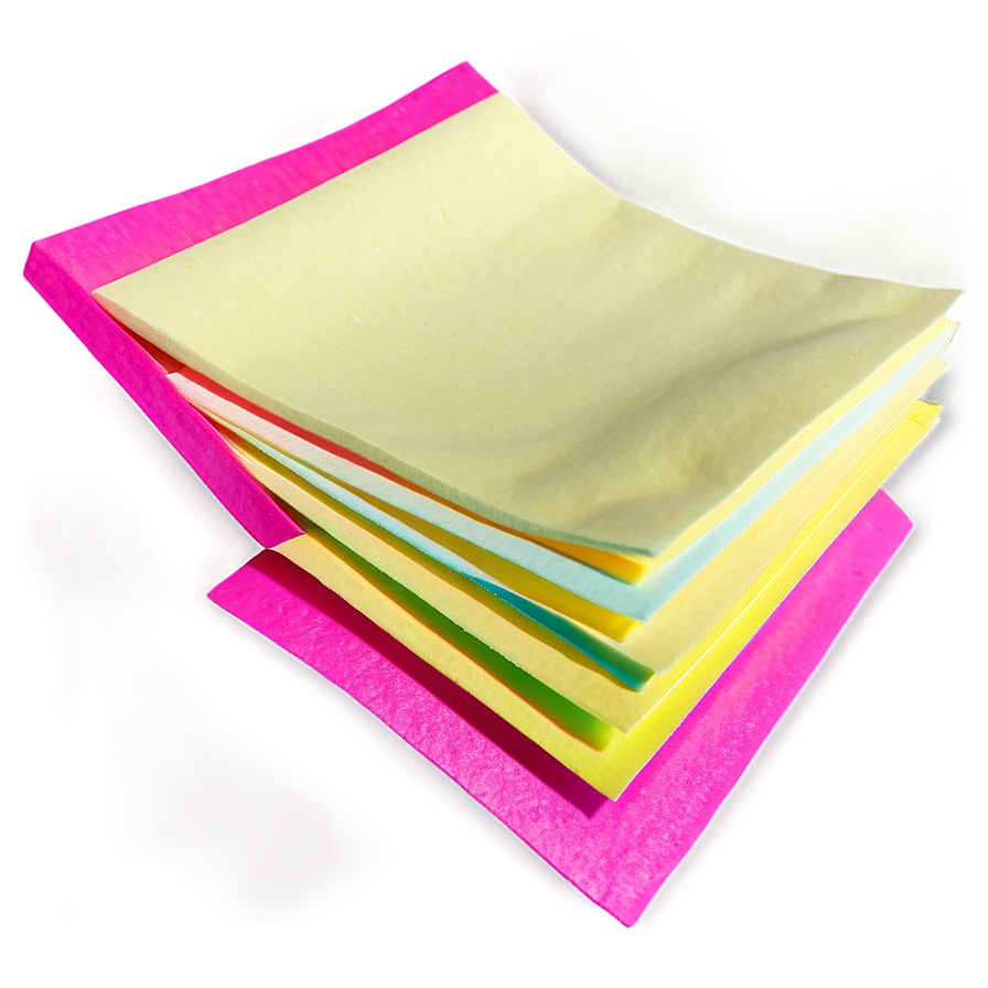 Pink Sticky Note Png 05042024