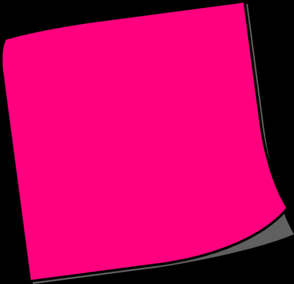 Pink Sticky Note Vector