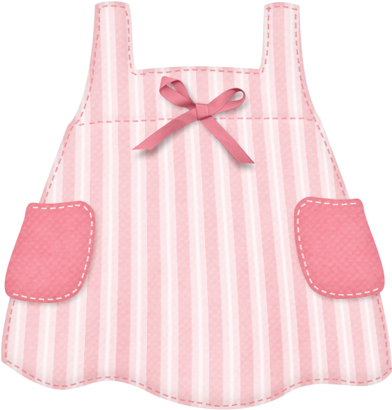 Pink Striped Baby Dress Graphic