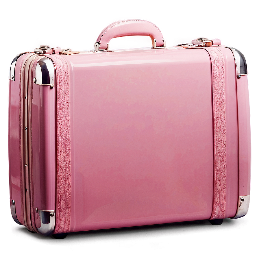 Pink Suitcase Png 05252024