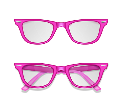 Pink Sunglasses Black Background