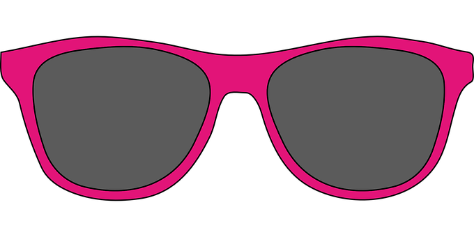Pink Sunglasses Vector Illustration