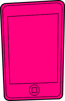 Pink Tablet Outline