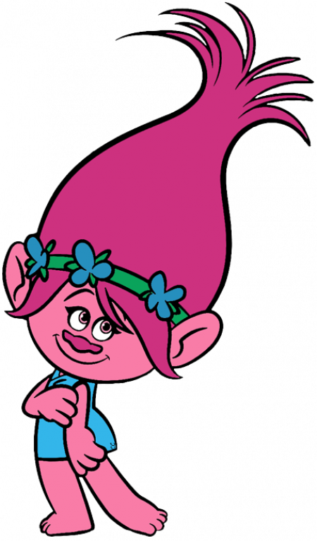 Pink Troll Character Cartoon