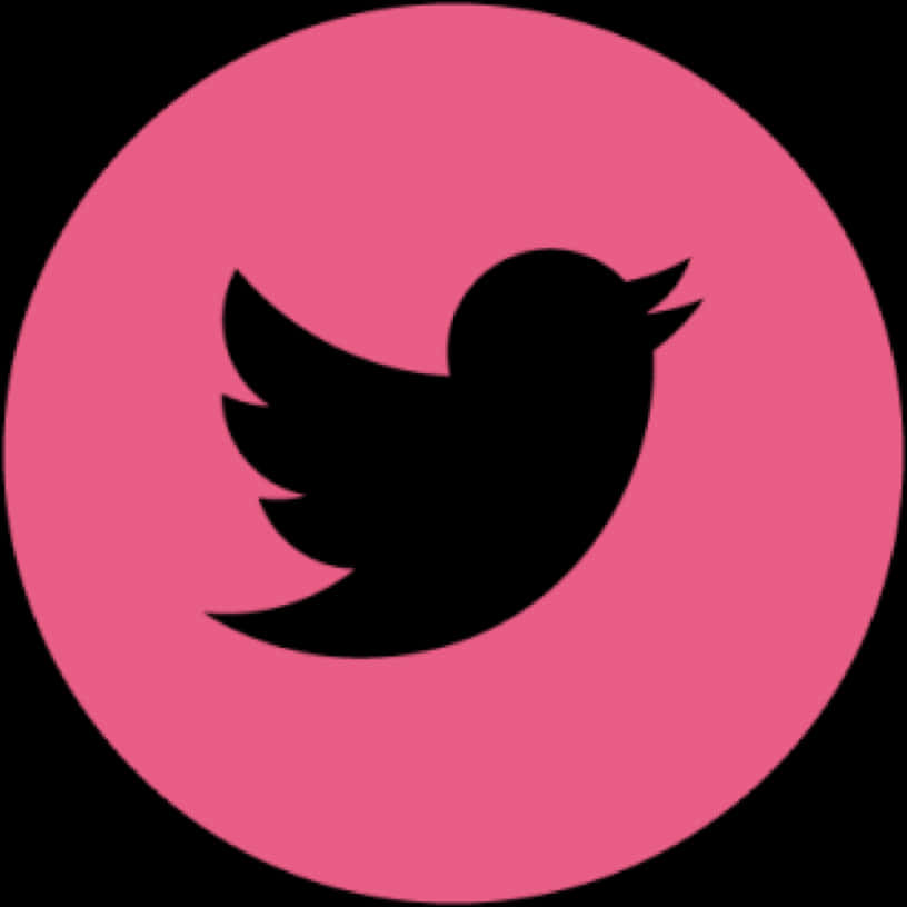 Pink Twitter Bird Logo