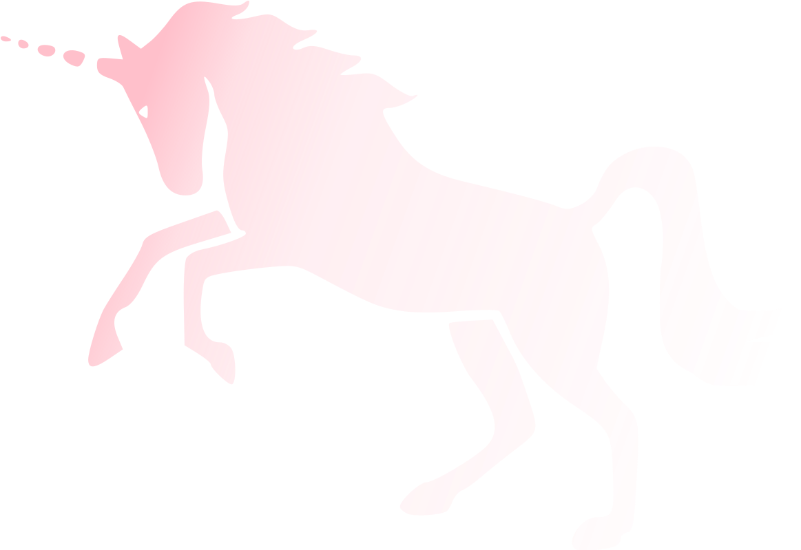 Pink Unicorn Silhouette