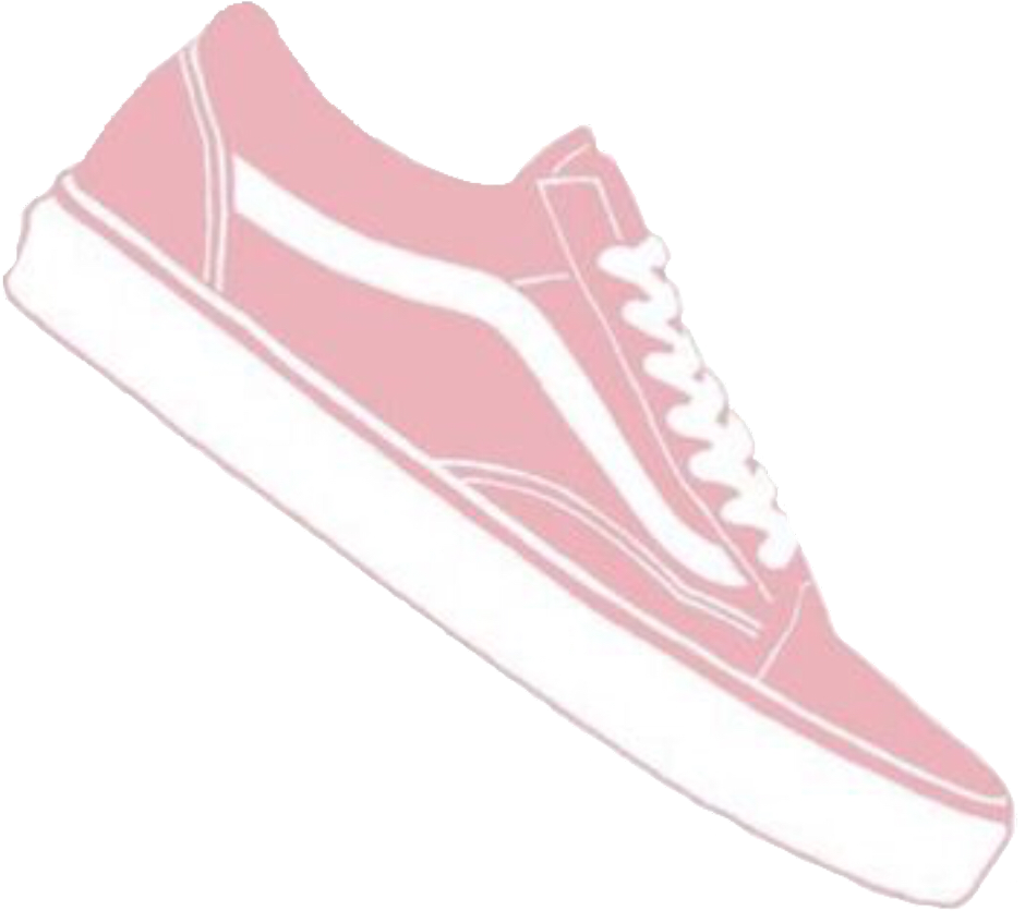 Pink Vans Sneaker Illustration